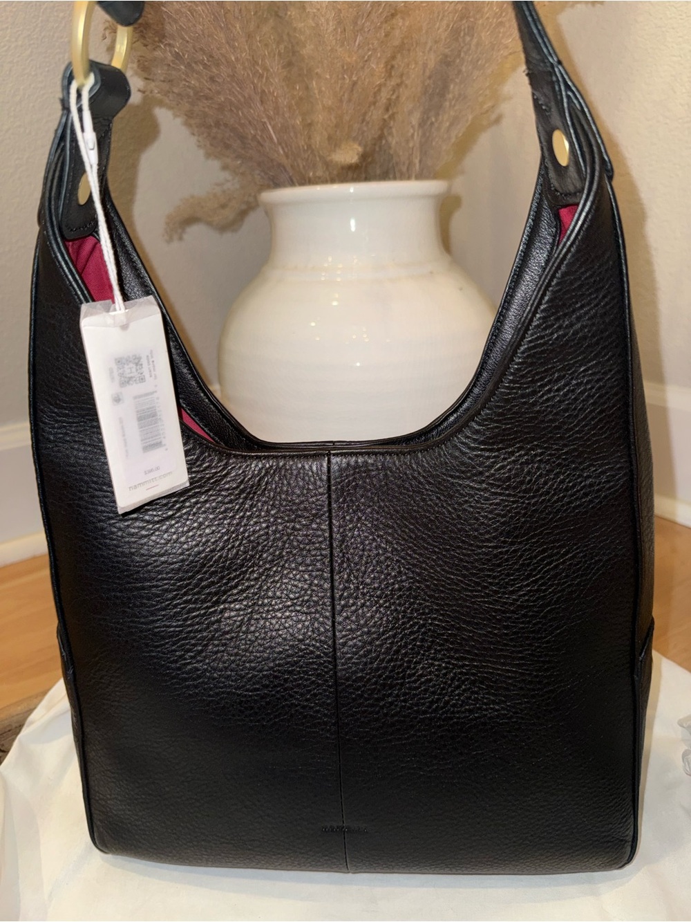 NWT Hammitt Tim Medium - Soft Leather Shoulder Bag - Black/Brushed Gold - Picture 10 of 16